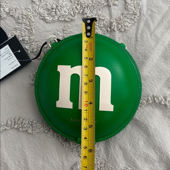 NWT Kate Spade x M&M Green M&M Leather Chained Coin Purse - Picture 8 of 8